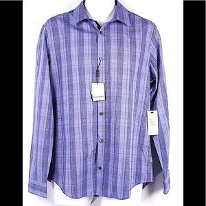 Calvin Klein Liquid Cotton Slim-fit Dress Shirt -M